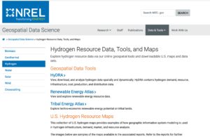 Hydrogen Resource Data, Tools, and Maps